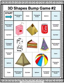 Geometry Games: 3D Shapes and Nets {Three Dimensional Shapes} by Games 4 Gains