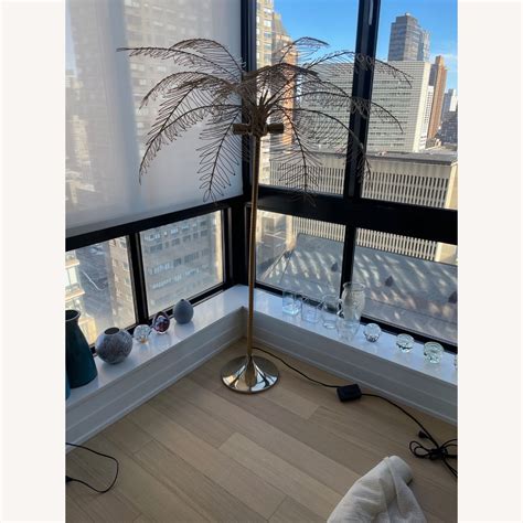 CB2 Ocean Palm Floor Lamp -Gold - AptDeco