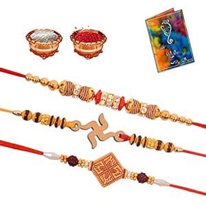 Buy SINJARA® New Pack Of 3 Pcs Combo Dora Bracelet Rakhi Big Indian ...