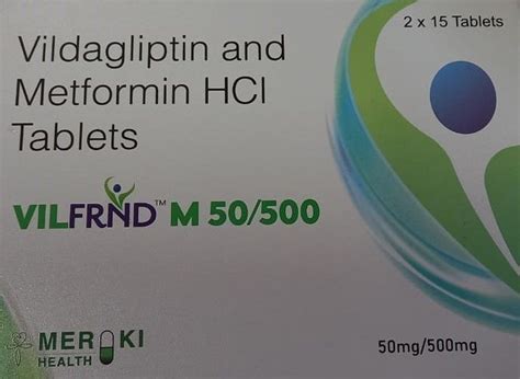 Vilfrnd M 50/500 Tablet 15's Price, Uses, Side Effects, Composition ...