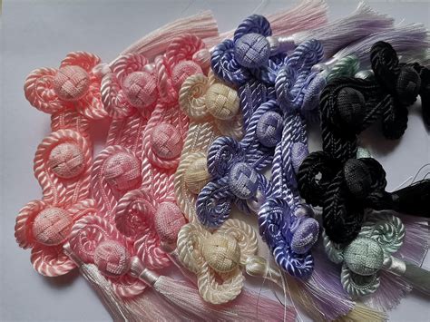 5pc Chinese Knot Button Cheongsam Frog Closure Cord Embroidery Toggle ...