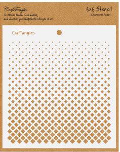 CrafTangles Diamond Fade CTCS83 Art and Craft Stencil Price in India ...