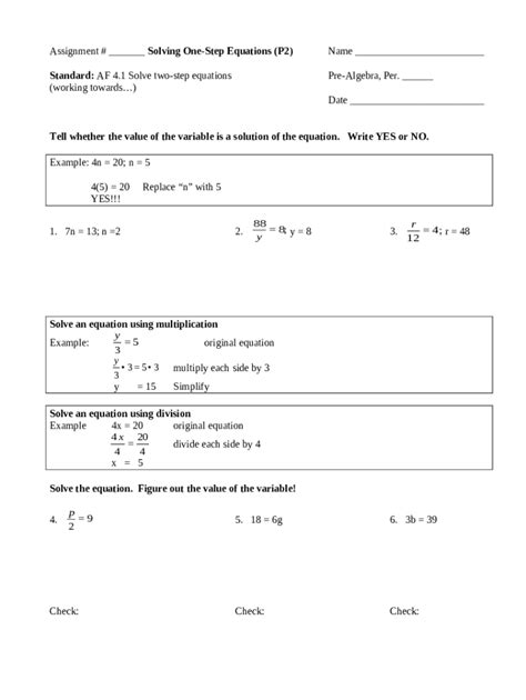 Image result for 2 Step Equations Questions