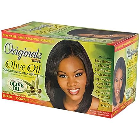 Originals by Africa's Best Olive Oil Hair Relaxer Kit, No lye Super ...