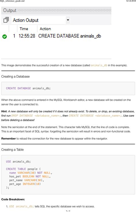 Image result for SQL Reference Guide PDF