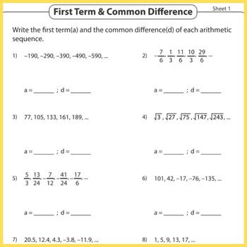 Arithmetic Sequence Grade 7 的图像结果