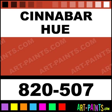 Cinnabar Artist Oil Paints - 820-507 - Cinnabar Paint, Cinnabar Color, Natural Pigment Artist ...