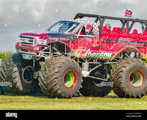 The Red Dragon monster truck ride where passengers experience the ...