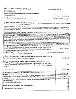Fillable Online 2022 Tax Rate Calculation Worksheet - Freestone County ...
