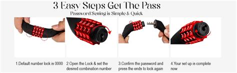 AllExtreme EXBNCL1 Anti-Theft Protection Bike Cable Lock 4 Digit ...