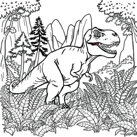 Tyrannosaurus Rex De Colorat