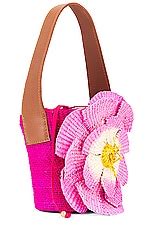 SENSI STUDIO Lotus Flower Mini Handbag in Fuxia Rose | REVOLVE