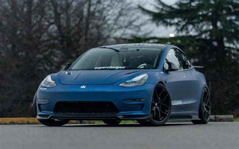 Purple Tesla Model 3 - Ultra Matte Moonlight Purple Wrap