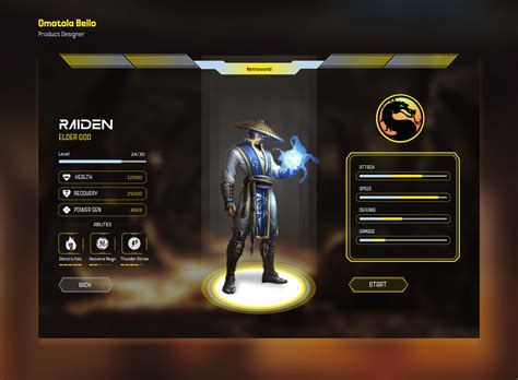 Character Selection - Game UI :: Behance