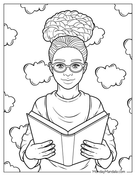 32 Black Girl & Boy Coloring Pages (Free Printables)
