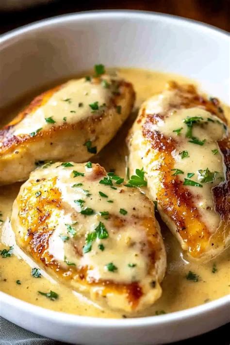 Creamy DIJON Chicken in Garlic Wine Sauce - Superb Recipe