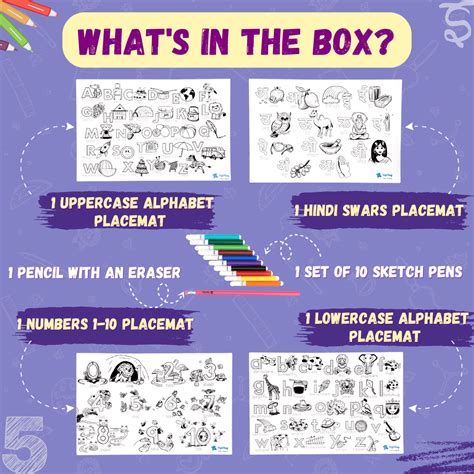 PepPlay Doodle Placemats – My First Educational Set (DIY Drawing Kit ...