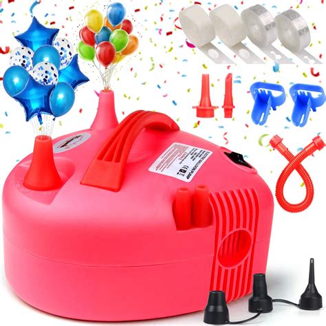 Electric Air Balloon Pump, Portable Dual Nozzle Electric Balloon ...