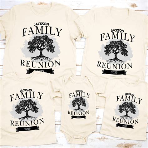 Family Tree Reunion Shirts, Personalized Name and Year Tees for Group ...