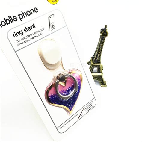 Love Heart Bling Lavender : Phone Grip, EXSEK [Style Anti-Drop Ring ...