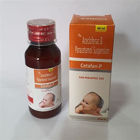Cetafan P - Aceclofenac & Paracetamol Suspension - Pride Pharma