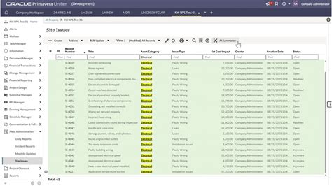 Primavera Unifier Project Controls | Oracle India