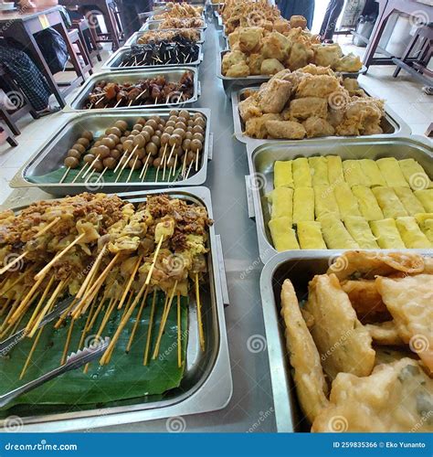 A Variety of Breakfast Side Dishes in Indonesia Stock Photo - Image of ...