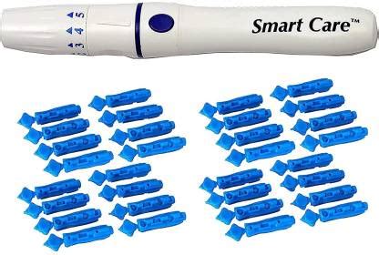 Smart Care Glucometer Blood Adjustable Lancet Pen Device with 100 ...