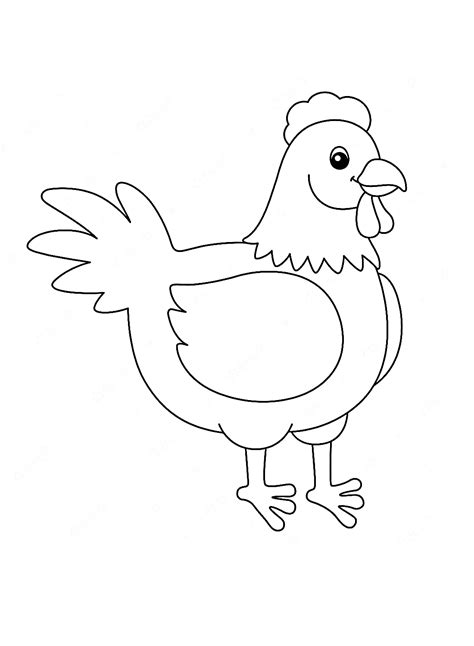 Hen Coloring Pages For Kids