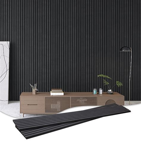 Acoustic Wood Veneer Slat Wall Panels For Interior Wall Ceilings ...