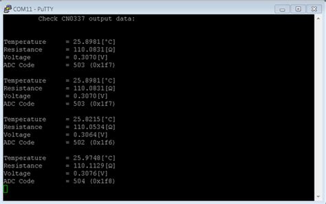 RTD Temperature Measurement Demo [Analog Devices Wiki]
