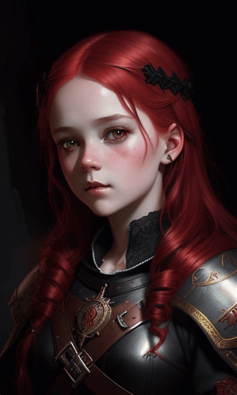 Free picture: Queen of the Saxons redhead fantasy pretty girl