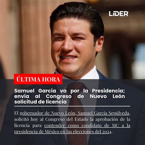 #ÚltimaHora ‼️🚨 El gobernador de Nuevo León, Samuel García Sepúlveda, a ...