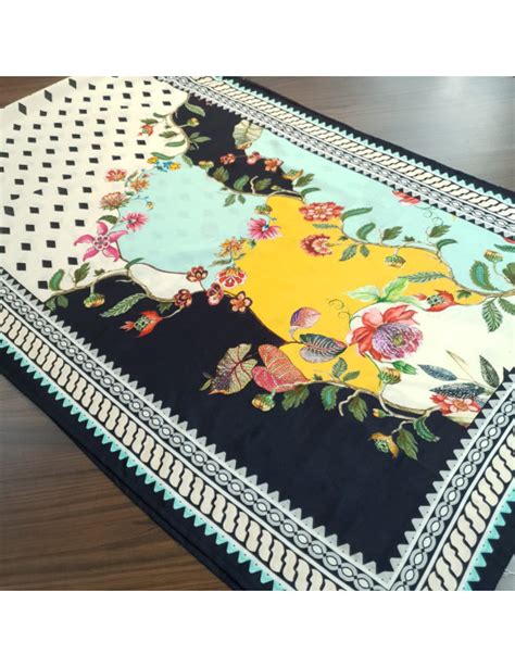Set 39-1st May - Black & Beige Floral Printed Muslin - Pakistani Neck ...