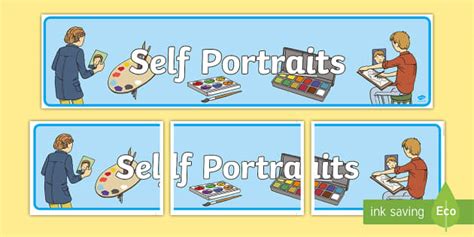 Self Portraits Display Banner (teacher made) - Twinkl