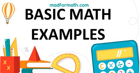 Image result for Examples of Basic Math