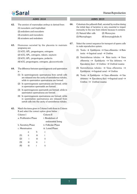 Human Reproduction - NEET Previous Year Questions with Complete Solutions