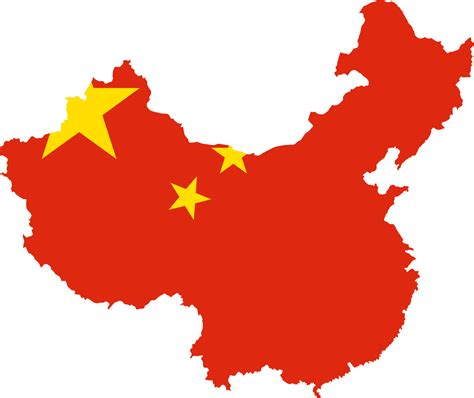 Map Of China Flag