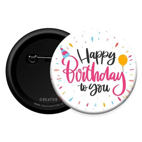 Happy Birthday Button Badge – Creator Store