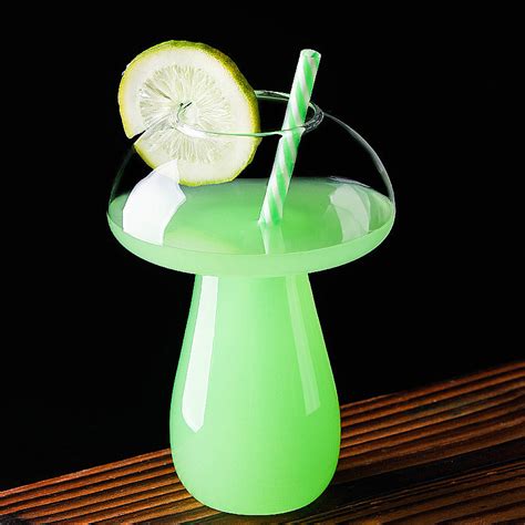 Mushroom Shaped Cocktail Glass – Silver Martini