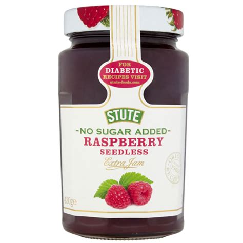 No Sugar Added Raspberry Seedless Jam 430g Stute – JITCO