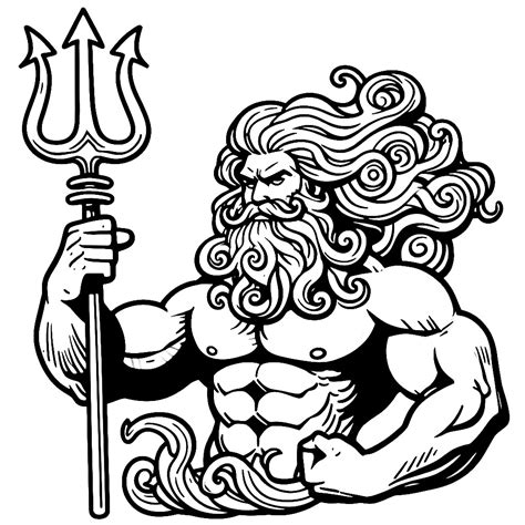 Poseidon Coloring Page: Poseidon Coloring Printables Free – YPSY
