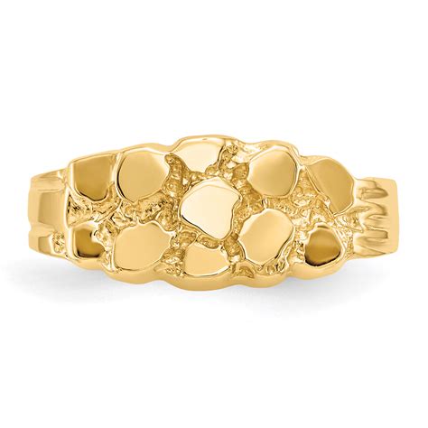 14K Gold Women's Nugget Ring