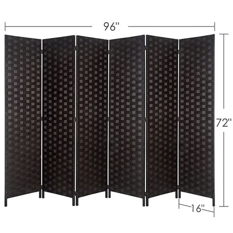 Buy Rose Home Fashion 6 ft.Tall 16in Wide Room Dividers,Double Side ...
