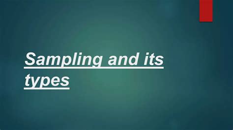 Types of Sampling in Research 的图像结果