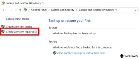 Image result for Create System Repair Disk with USB