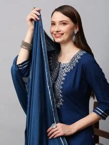 MADHVEER Women Kurta Churidar Dupatta Set - Buy MADHVEER Women Kurta ...