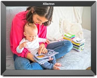 Buy Miracle Digital 10.1''(26 cm) Wooden WiFi Digital Photo Frame Hi ...