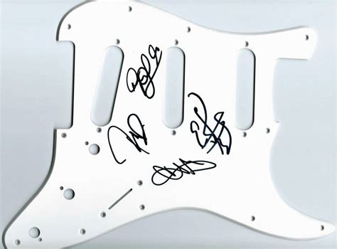 Lot Detail - Stone Temple Pilots Group Signed Strat Style Pickguard ...