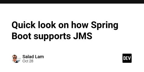 Image result for Dynamic JMS Listeners in Spring Boot